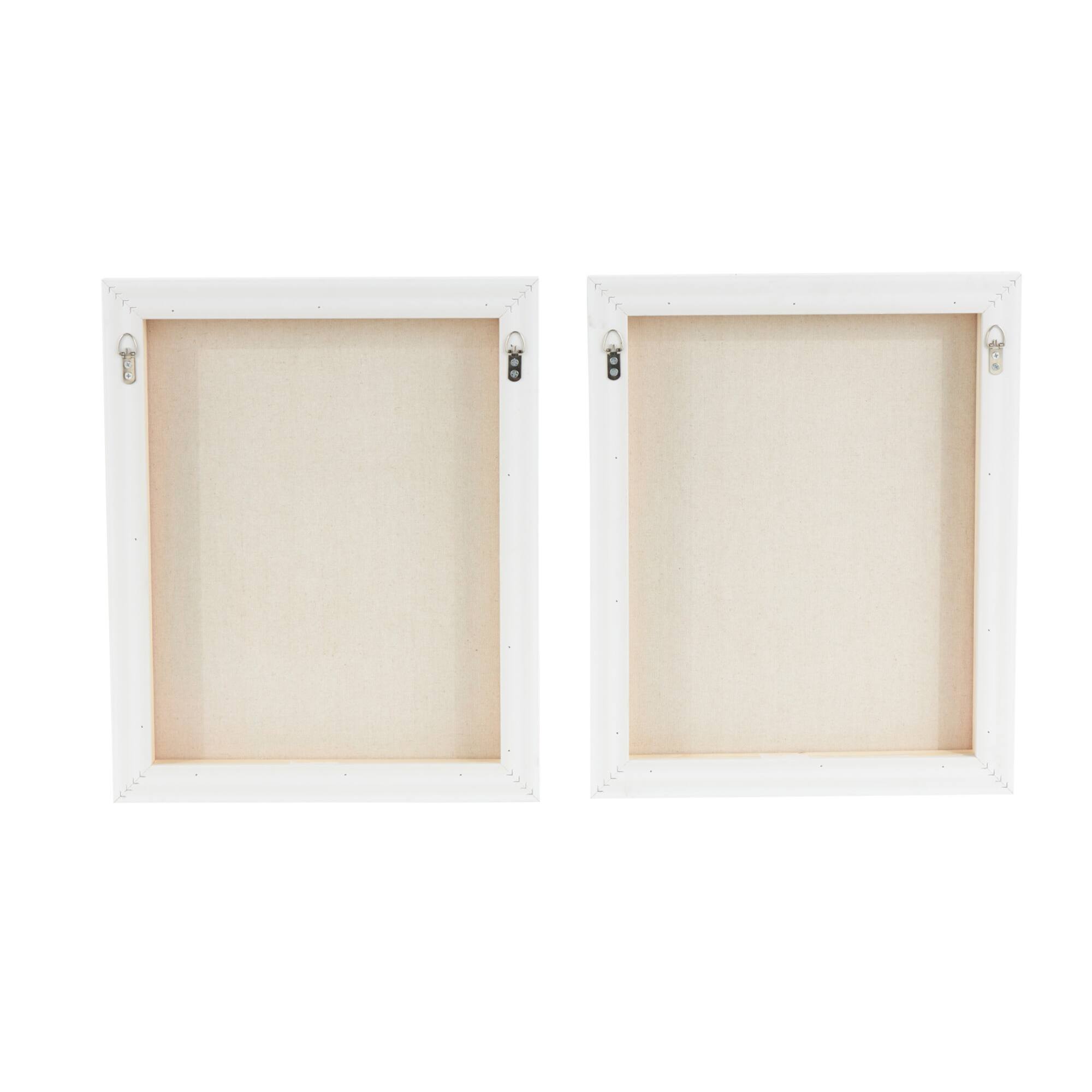 Pink Canvas Face Living Room Framed Wall Art Set